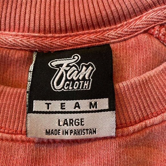 Fan Cloth women's cheshire rams faded graphic long sleeve pullover sweater lrg - Picture 7 of 7